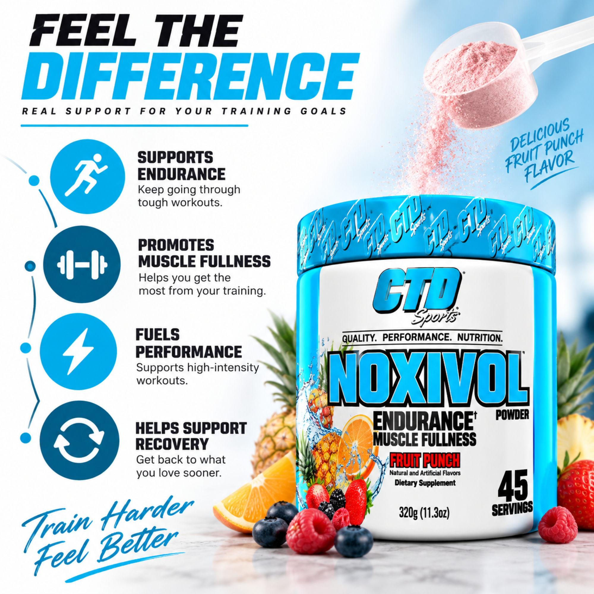 Noxivol Nitric Oxide Support Powder | 45 Servings