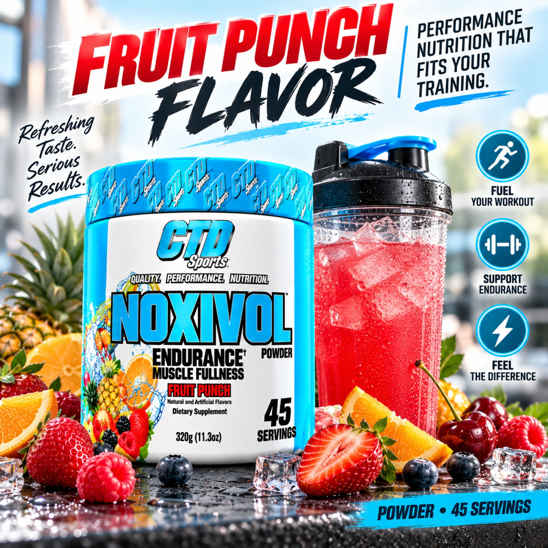 Noxivol Nitric Oxide Support Powder | 45 Servings
